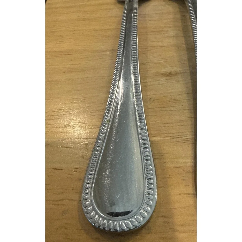 Cuisinart CU18 Beaded Pattern Stainless Steel Hostess Serving Set Spoon Set Of 4